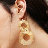 Big Round Swing Earrings