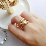 Cross Winding Ring