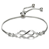 Box Bracelet with Infinity Charm