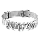 Stainless Steel Lock Watch Belt Bracelet