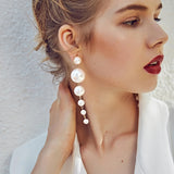 Trendy Long Pearl Earrings