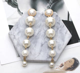Trendy Long Pearl Earrings