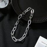 Chain Style Choker with Zircon Stones