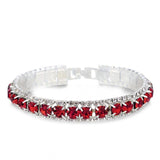 Silver Bracelet with Zircon