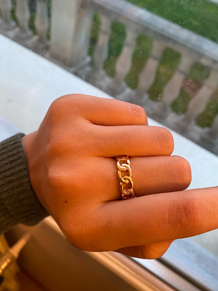 Link Chain Style Ring Koleyova Jewelry