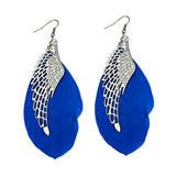 Angel Feather Long Earrings