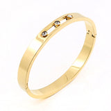 Elegant Bangle with Crystals