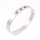 Elegant Bangle with Crystals