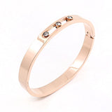 Elegant Bangle with Crystals